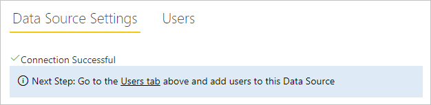 Connection Successful - Power BI Data Gateway